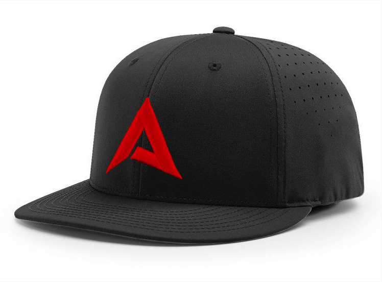 Anarchy Bats Anarchy CA I8503 Performance Hat - New Logo - Black/Red 1 Anarchy Bats Anarchy CA I8503 Performance Hat - New Logo - Black/Red