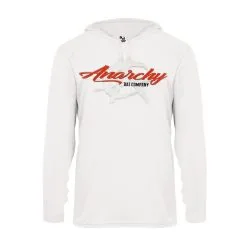 Anarchy Bats Anarchy Script Hooded Longsleeve Tee
