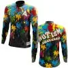 Anarchy Bats Anarchy Bat Company Long Sleeve Quarter Zip - Autism Awareness