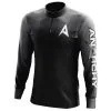 Anarchy Bats Anarchy Bat Company Long Sleeve Quarter Zip - Gray/Black Fade