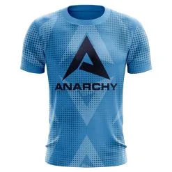 Anarchy Bats Anarchy Bat Company Short Sleeve Shirt - Large Logo Repeat (Carolina)
