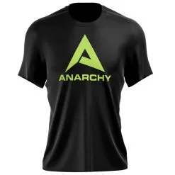 Anarchy Bats Anarchy - Poly-Cotton Short Sleeve Shirt - Black/Volt