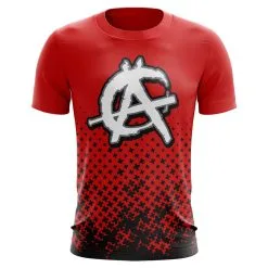 Anarchy Bats Anarchy Bat Company Short Sleeve Shirt - (Red/Black)