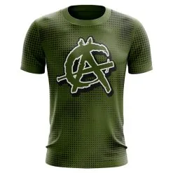 Anarchy Bats Anarchy Bat Company Short Sleeve Shirt - Dots (Green/Black)