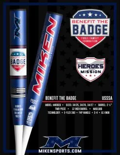 Clearance – 2021 Miken Benefit The Badge 12″ USSSA Slowpitch Softball Bat: MBDGEU -Baseball Bats Sales Store BENEFITTHEBADGEFINALFLYER 800x