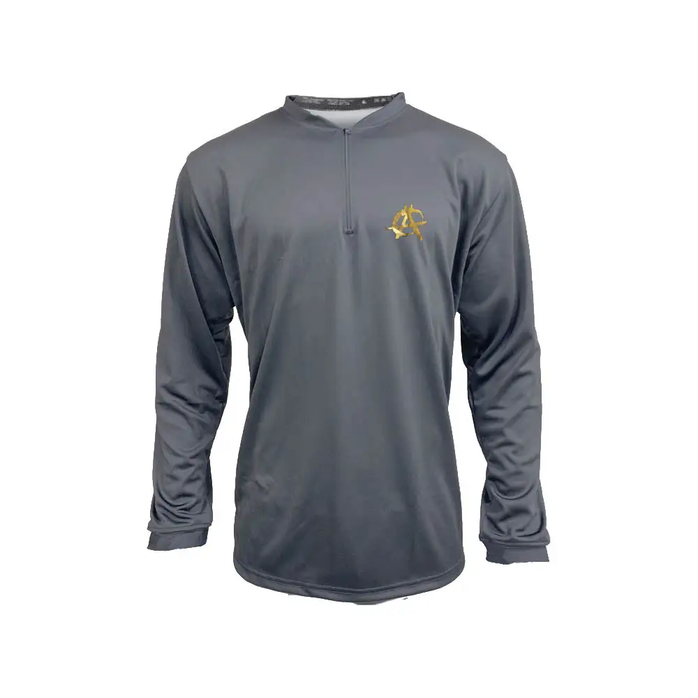 Anarchy Bats Anarchy Gold Foil Logo Quarter Zip Pullover - Charcoal/Charcoal 1 Anarchy Bats Anarchy Gold Foil Logo Quarter Zip Pullover - Charcoal/Charcoal