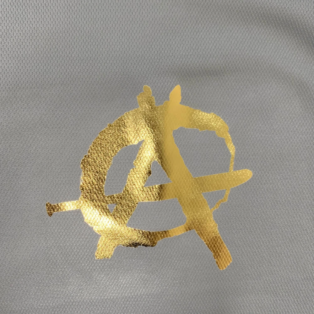 Anarchy Bats Anarchy Gold Foil Logo Quarter Zip Pullover - Charcoal/Charcoal 2 Anarchy Bats Anarchy Gold Foil Logo Quarter Zip Pullover - Charcoal/Charcoal - Image 2