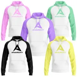 Anarchy Bats Anarchy New A Logo - Defender Fleece Hoodie - Ladies (White)