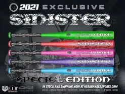 Clearance – 2021 Monsta Candy Sinister LE 12.5″ (3900) Midloaded USA Slowpitch Softball Bat -Baseball Bats Sales Store SE Sinister 2021 3D HeadbangerSports Monsta 800x