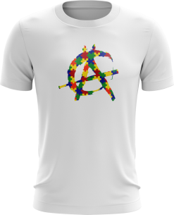 Anarchy Bats Anarchy Autism Awareness Short Sleeve SubDye Shirt