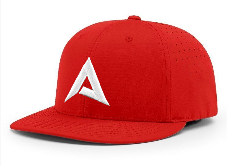 Anarchy Bats Anarchy CA I8503 Performance Hat - New Logo - Red/White 1 Anarchy Bats Anarchy CA I8503 Performance Hat - New Logo - Red/White