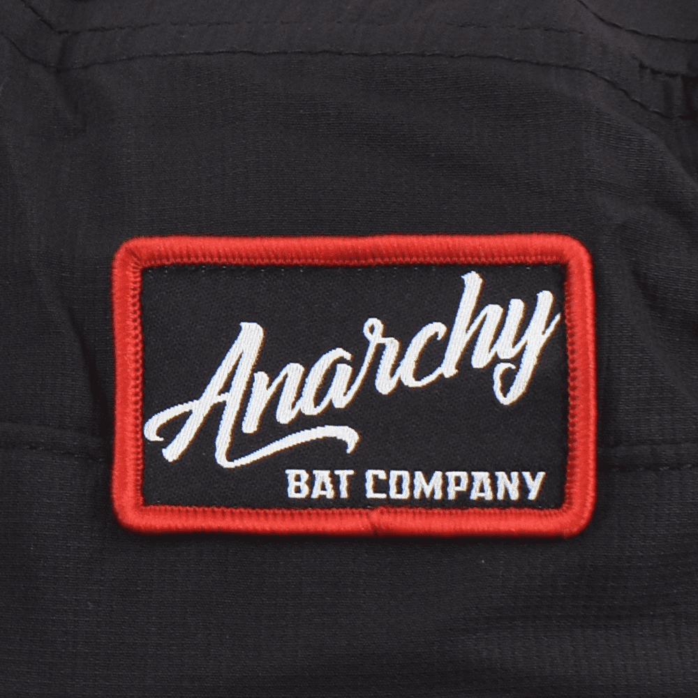 Anarchy Bats Anarchy Bucket Hat Black With Black/Red Script Patch 2 Anarchy Bats Anarchy Bucket Hat Black With Black/Red Script Patch - Image 2