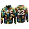 Anarchy Bats Autism Awareness Hoodie - Drip Black (Customized Buy-In)