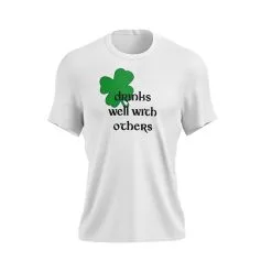 Anarchy Bats Drinks Well With Others Short Sleeve Shirt 8 Anarchy Bats Drinks Well With Others Short Sleeve Shirt -Baseball Bats Sales Store drinks well white