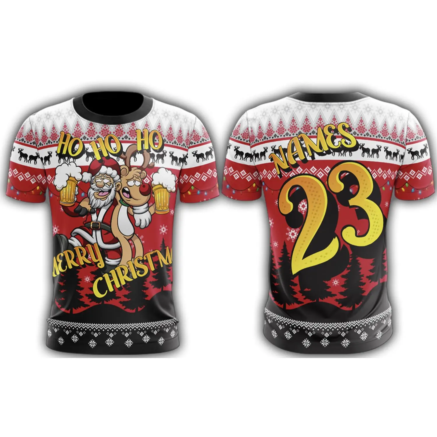 Anarchy Bats HO HO HO Holiday Short Sleeve Shirt (Customized Buy-In) 1 Anarchy Bats HO HO HO Holiday Short Sleeve Shirt (Customized Buy-In)