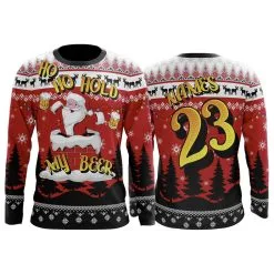 Anarchy Bats Hold My Beer Holiday Long Sleeve Shirt (Customized Buy-In)