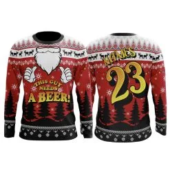 Anarchy Bats Needs A Beer Holiday Long Sleeve (Customized Buy-In)