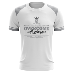 Anarchy Bats Overcome Average Short Sleeve Shirt - Emblem (White/Grey)