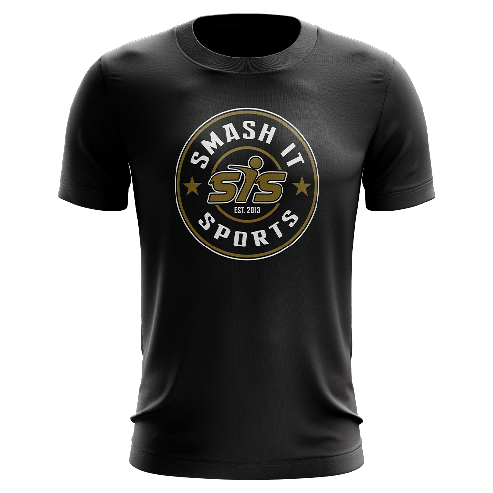 Anarchy Bats Smash It Sports Short Sleeve Shirt - Emblem (Black/Vegas Gold) 1 Anarchy Bats Smash It Sports Short Sleeve Shirt - Emblem (Black/Vegas Gold)