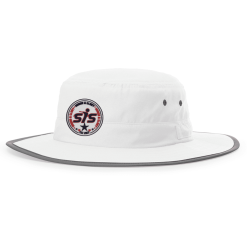 Anarchy Bats Smash It Sports Bucket Hat White With Red/White/Blue Stamp