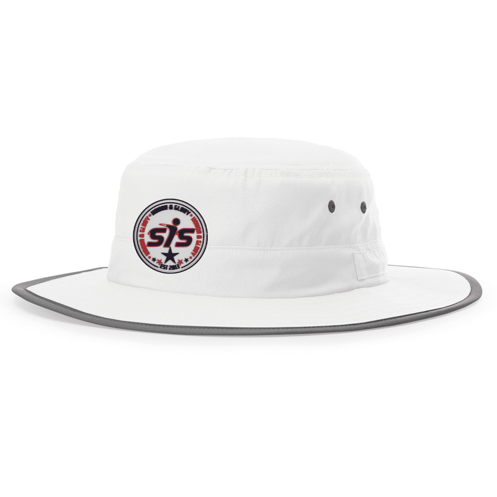 Anarchy Bats Smash It Sports Bucket Hat White With Red/White/Blue Stamp 1 Anarchy Bats Smash It Sports Bucket Hat White With Red/White/Blue Stamp