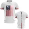 Anarchy Bats Viper Sports Short Sleeve Shirt - Flag (White/Red/Blue)